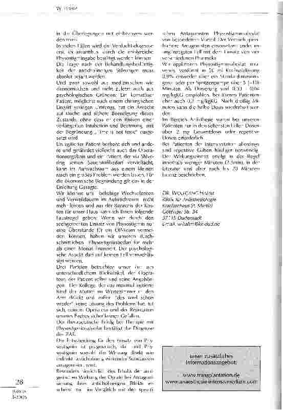 Vorschauseite 3: POSTOPERATIVE VIGILANZSTÖRUNGEN