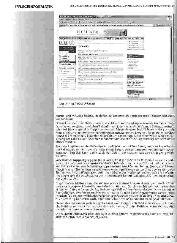Vorschauseite 3: Möglichkeiten des Internets zur Verbeserung der Patienteninformation