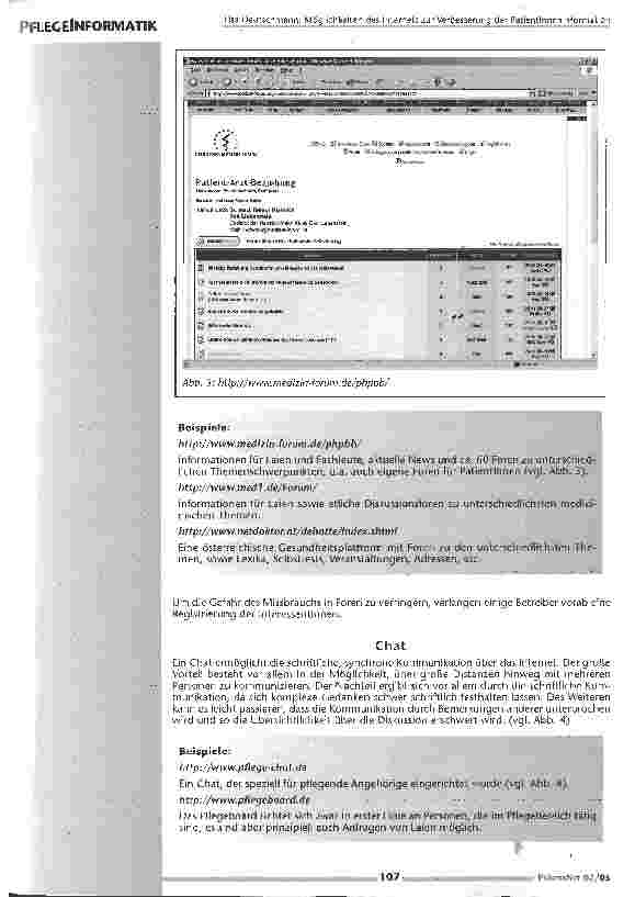 Vorschauseite 4: Möglichkeiten des Internets zur Verbeserung der Patienteninformation