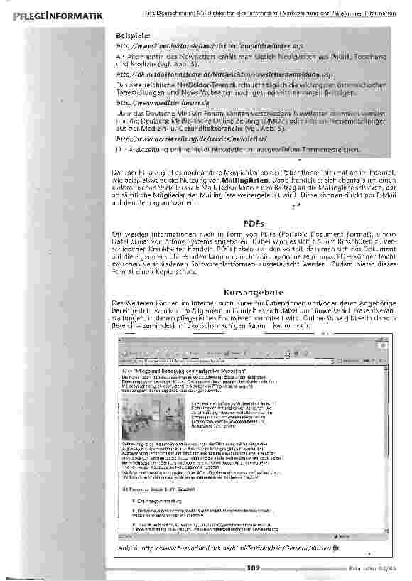 Vorschauseite 6: Möglichkeiten des Internets zur Verbeserung der Patienteninformation