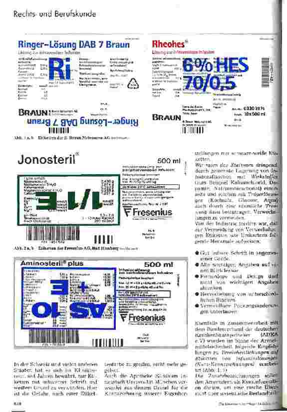 Vorschauseite 2: Die Kennzeichnung von Arzneimitteln Vermeidung von Verwechslungen