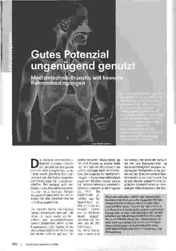 Vorschauseite 1: Gutes Potenzial ungenügend genutzt