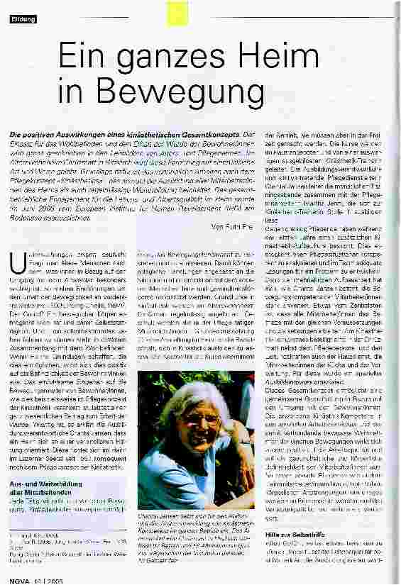 Vorschauseite 1: Ein ganzes Heim in Bewegung