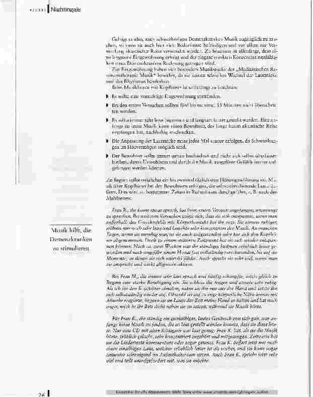 Vorschauseite 5: Reize setzenPflegetherapeutische Maßnahmen in der Betreuung schwerhöriger an Demenz Erkrankter