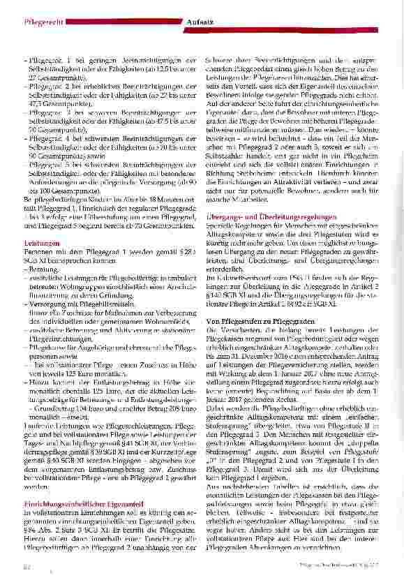 Vorschauseite 3: Vorbereitung auf den neuen Pflegebedürftigkeitsbegriff -das neue Pflegestärkungsgesetz