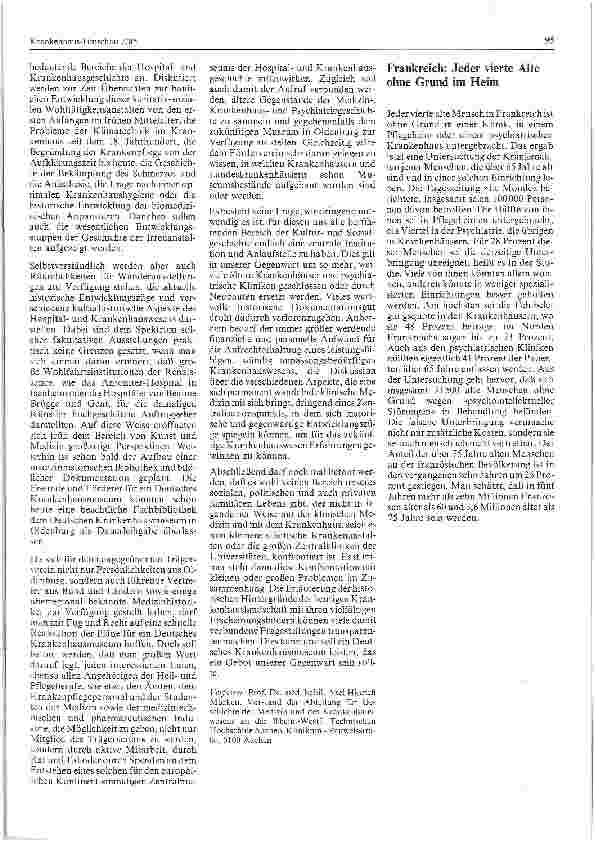 Vorschauseite 3: In Oldenburg entsteht das Deutsche Krankenhausmuseum