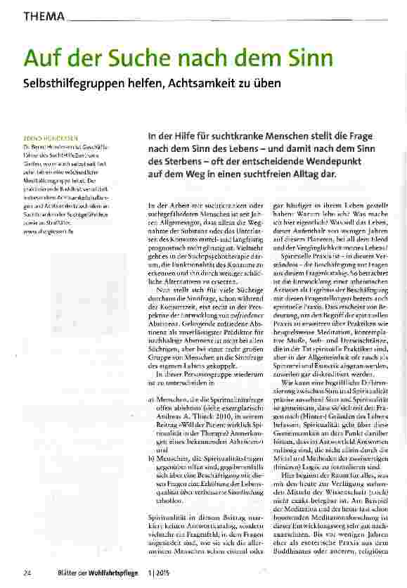 Vorschauseite 1: Auf der Suche nach dem Sinn