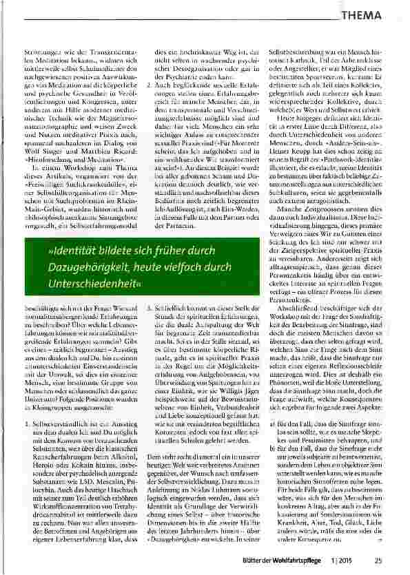 Vorschauseite 2: Auf der Suche nach dem Sinn
