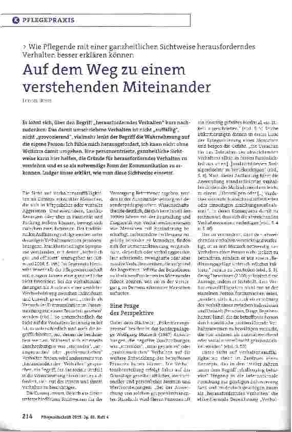 Vorschauseite 1: Auf dem Weg zu einem verstehenden Miteinander