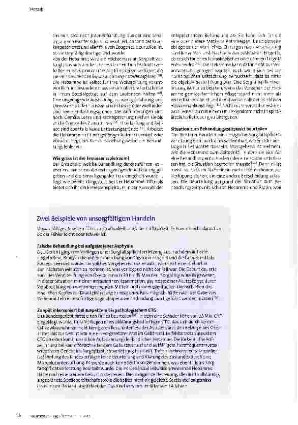 Vorschauseite 6: Wie sich Hebammen vor Haftung und Strafbarkeit schützen können