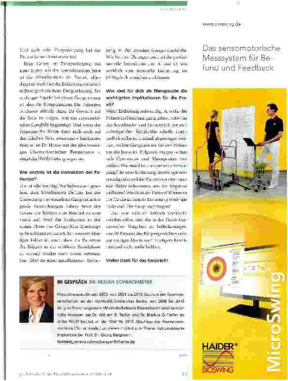 Vorschauseite 4: Hüftbelastung beim Gehen mit Stützen
