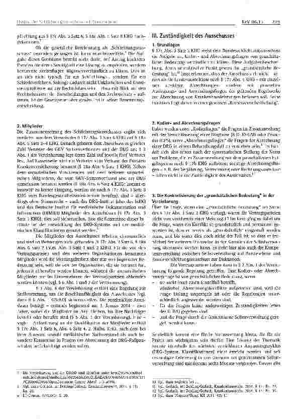 Vorschauseite 2: Der Schlichtungsausschuss auf Bundesebene - die verbindliche Klärung von Kodierund Abrechnungsfragen von grundsätzlicher Bedeutung