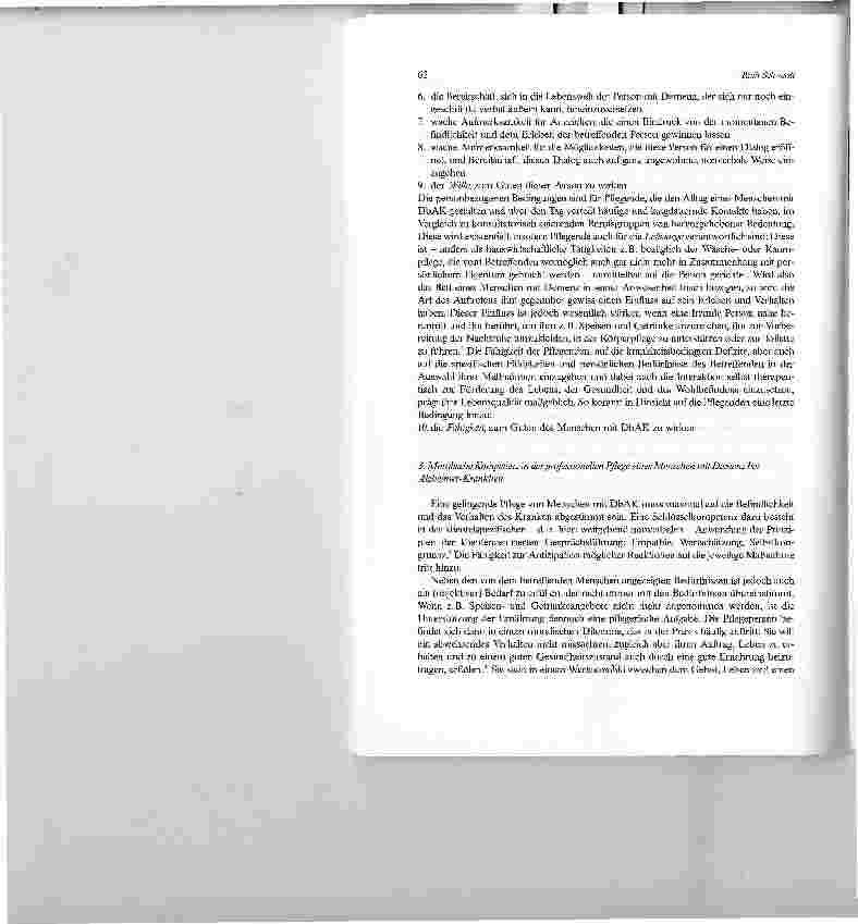 Vorschauseite 4: Lernen der Pflege von Menschen mit Demenz bei Alzheimer-KrankheitAnforderungen an die Qualifikation professioneller Helferinnenund Helfer