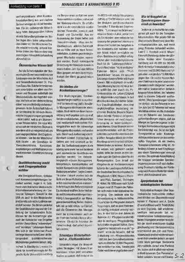 Vorschauseite 2: Krankenhausökonomie - wirtschaftlich denken, ärztlich handeln