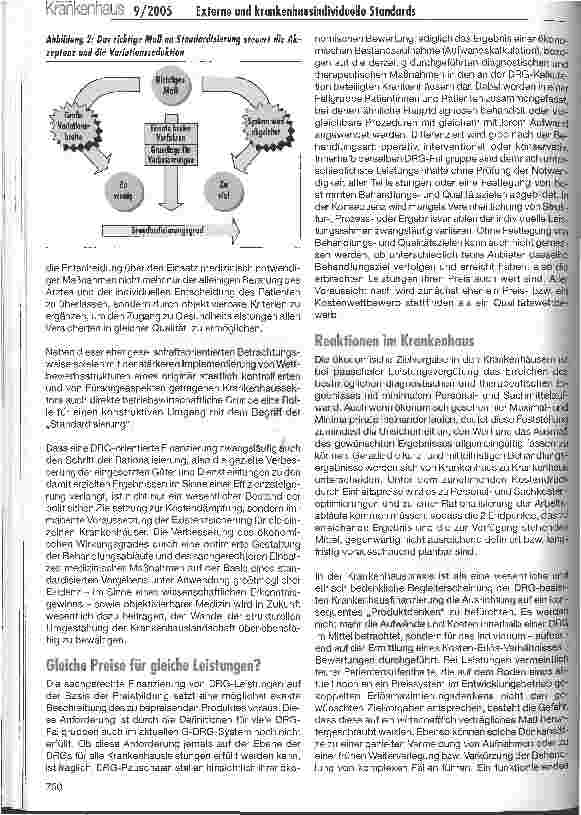 Vorschauseite 3: Externe und krankenhausindividuelle StandardsKonstruktiver Umgang mit der Fallpauschalierung