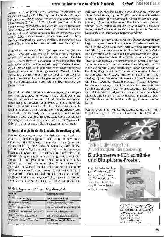 Vorschauseite 6: Externe und krankenhausindividuelle StandardsKonstruktiver Umgang mit der Fallpauschalierung
