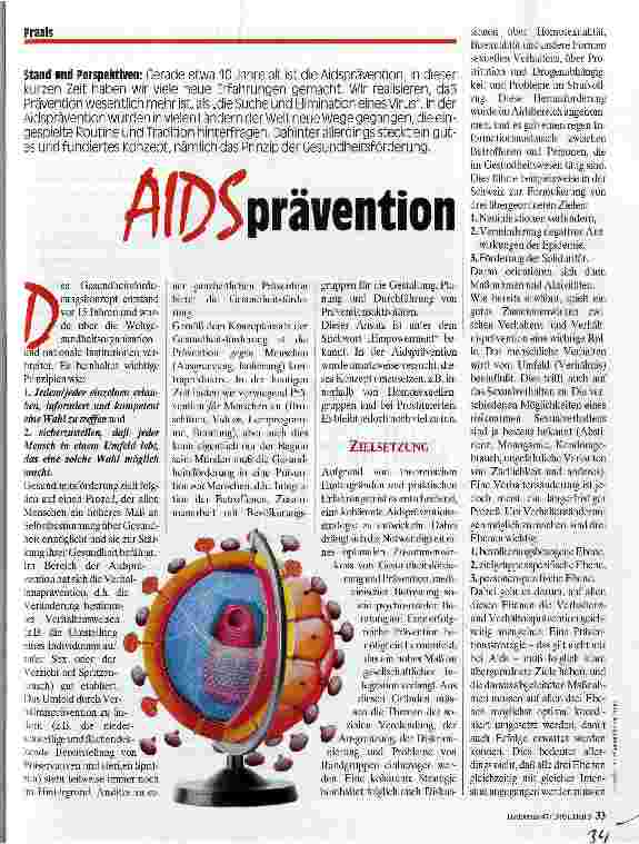 Vorschauseite 1: Aidsprävention