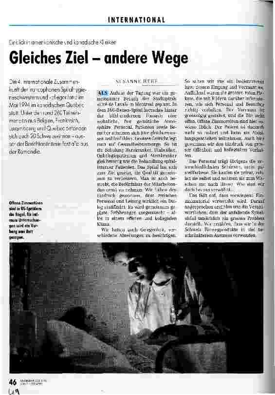 Vorschauseite 1: Gleiches Ziel - andere Wege