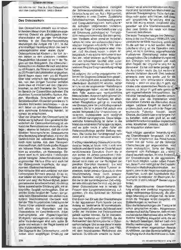 Vorschauseite 2: Primäre maligne Knochentumoren
