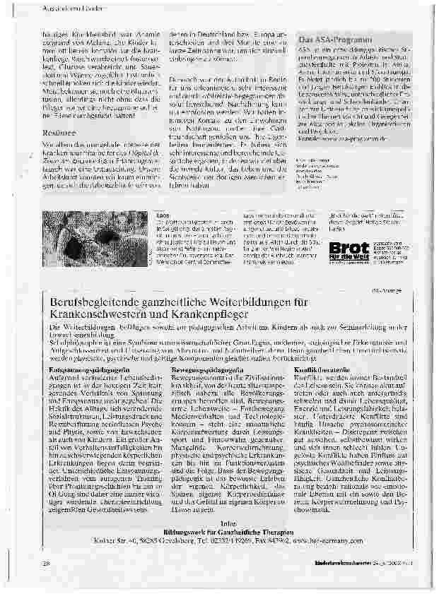 Vorschauseite 6: Krankenpflege in Benin/Westafrika