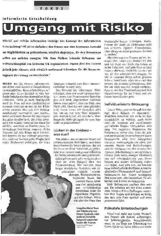 Vorschauseite 1: Umgang mit Risiko