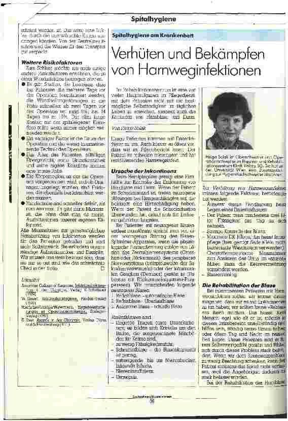 Vorschauseite 4: Die Verhütung postoperativer Infektionen
