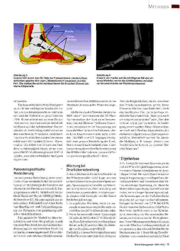 Vorschauseite 4: Prävention von Druckläsionen am Fuß: Projekt „Intelligente Diabetische Socken (IDS)