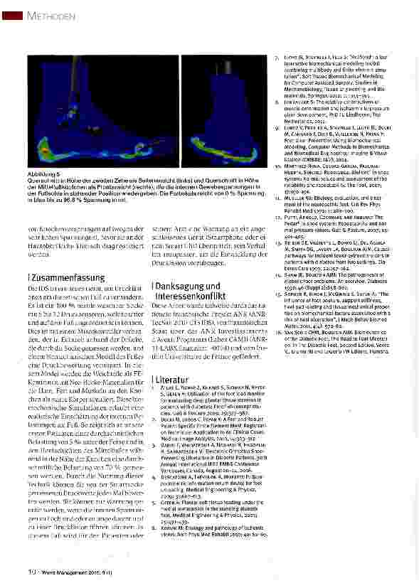 Vorschauseite 5: Prävention von Druckläsionen am Fuß: Projekt „Intelligente Diabetische Socken (IDS)