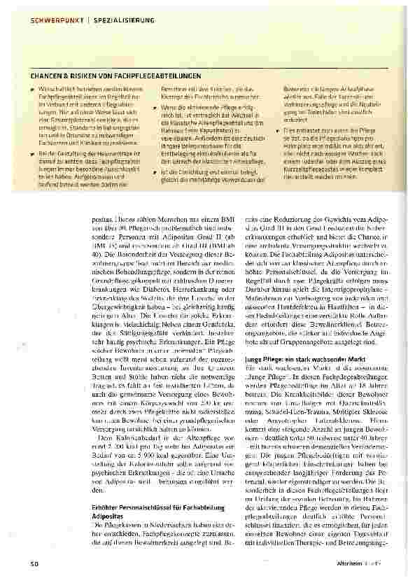 Vorschauseite 3: Spezialisierte Fachpflege ist eine attraktive Marktlücke!