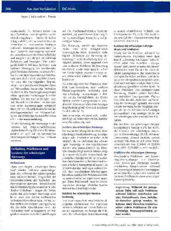 Vorschauseite 2: Atemwegsmanagement