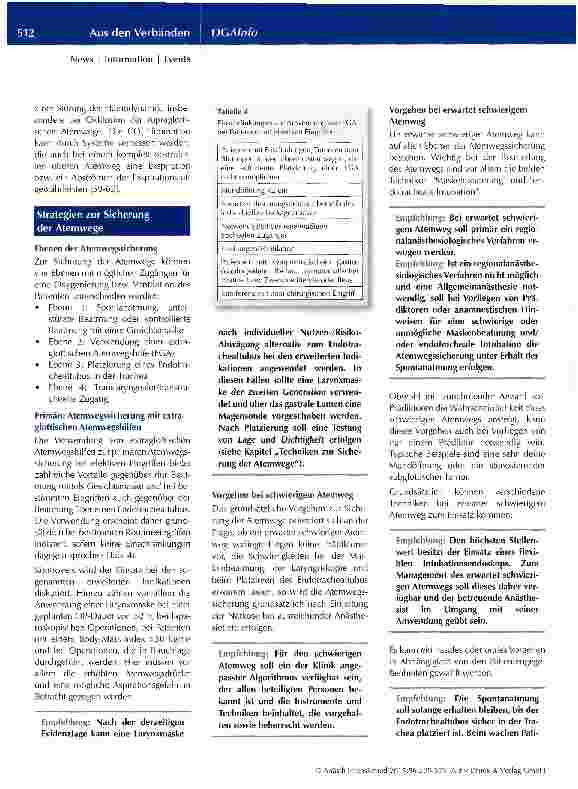 Vorschauseite 6: Atemwegsmanagement