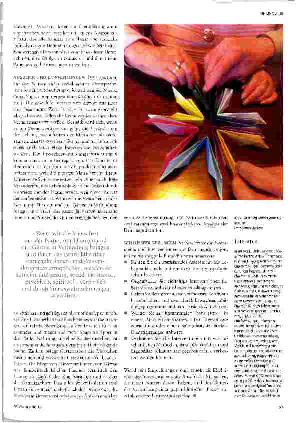 Vorschauseite 3: Assessment und Interventionen zur Demenzprävention