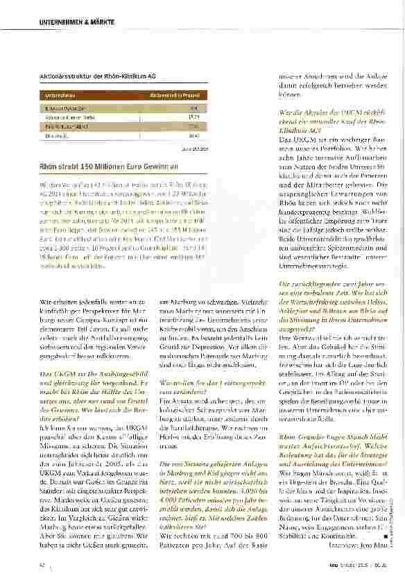 Vorschauseite 3: In Marburg gibt es noch erhebliche Reserven