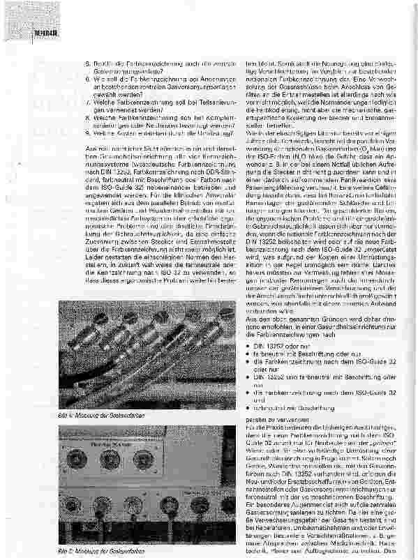 Vorschauseite 3: Farbkennzeichnung für medizinische Gase bei Geräten und GasversorgungsanlagenUmstellung der Farbkennzeichnung - Eine unendliche Geschichte