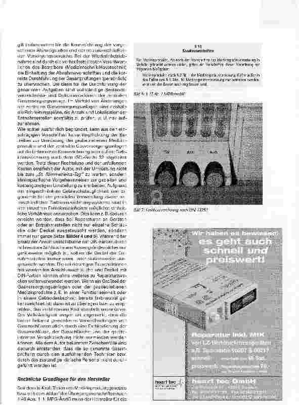 Vorschauseite 4: Farbkennzeichnung für medizinische Gase bei Geräten und GasversorgungsanlagenUmstellung der Farbkennzeichnung - Eine unendliche Geschichte