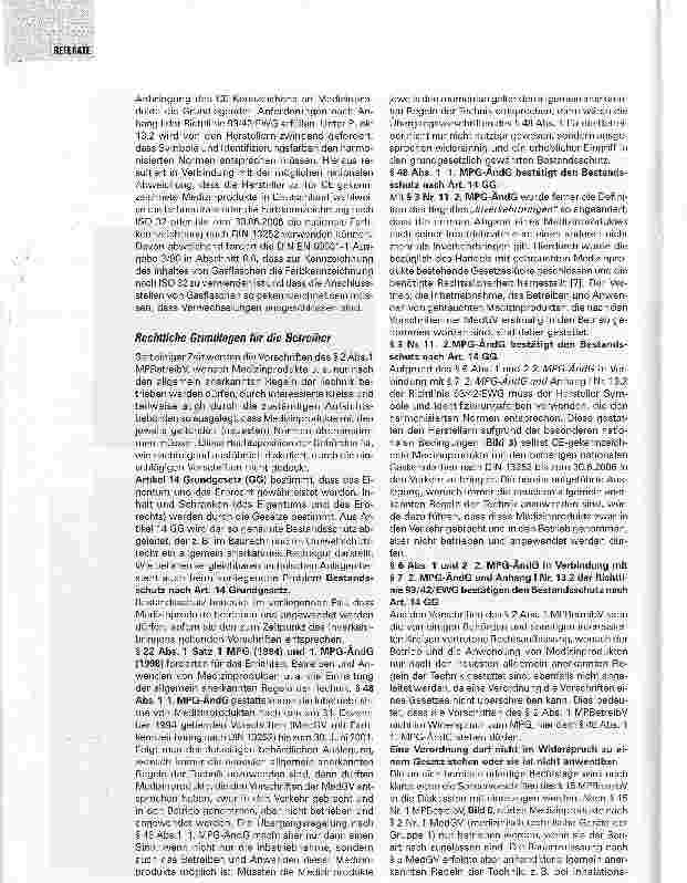 Vorschauseite 5: Farbkennzeichnung für medizinische Gase bei Geräten und GasversorgungsanlagenUmstellung der Farbkennzeichnung - Eine unendliche Geschichte