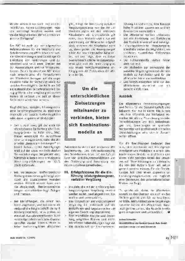 Vorschauseite 4: Variable, leistungsbezogene VergütungModelle, Rahmenbedingungen und Perspektiven