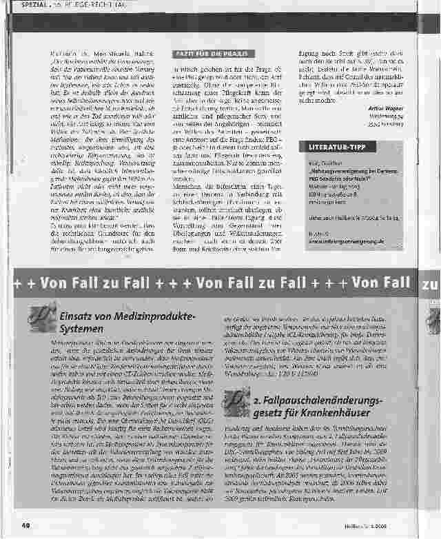Vorschauseite 3: Ernährung einstellen? Eine rechtliche Betrachtung