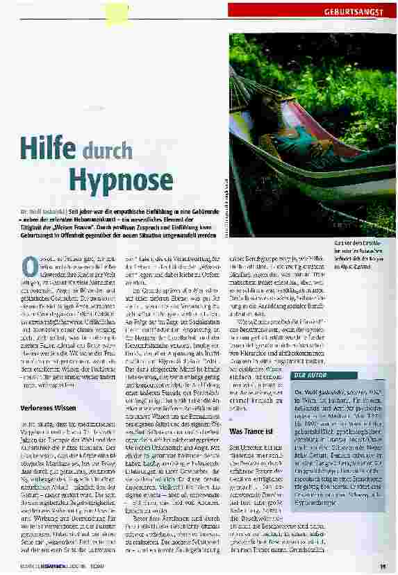 Vorschauseite 1: Hilfe durch Hypnose