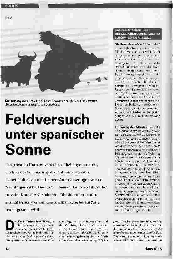 Vorschauseite 1: Feldversuch unter spanischer Sonne