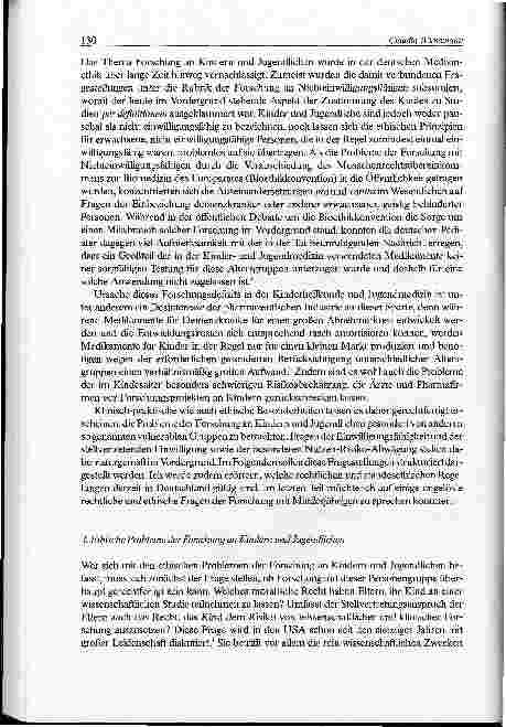 Vorschauseite 2: Ethische Probleme und rechtliche Regelung der Forschung an Kindern und Jugendlichen