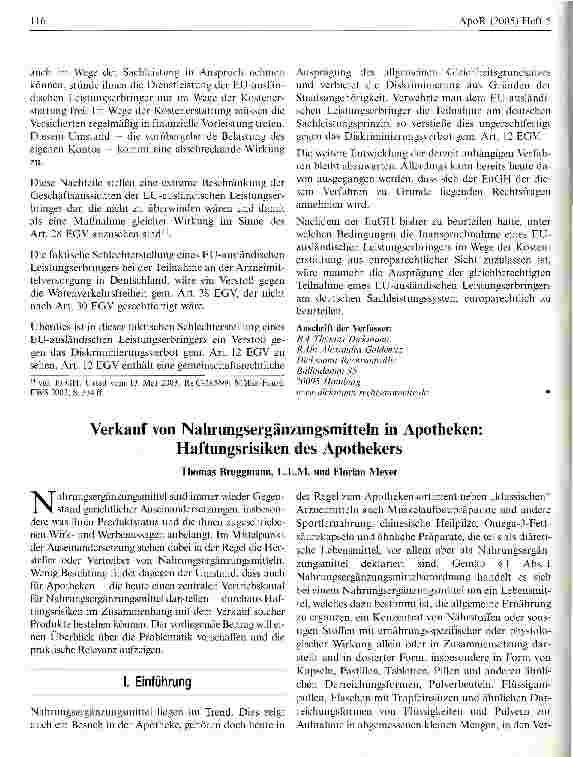 Vorschauseite 6: Über die Integration einer EU-ausländischen Apotheke in das deutsche Sachleistungssystem mit Blick auf die Herstellerrabattregelung gem. § 130a SGB V