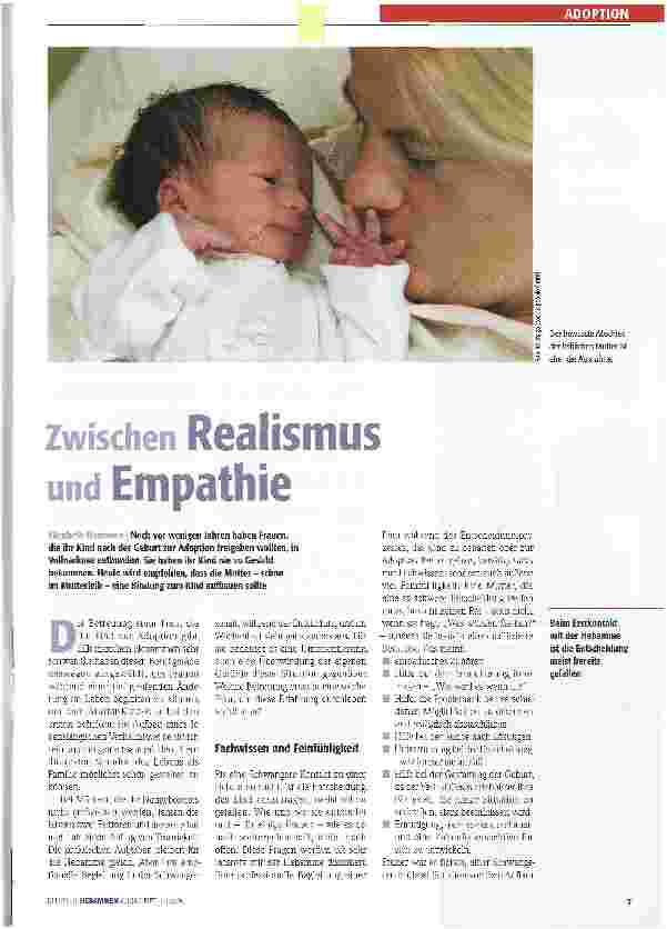 Vorschauseite 1: Zwischen Realismus und Empathie