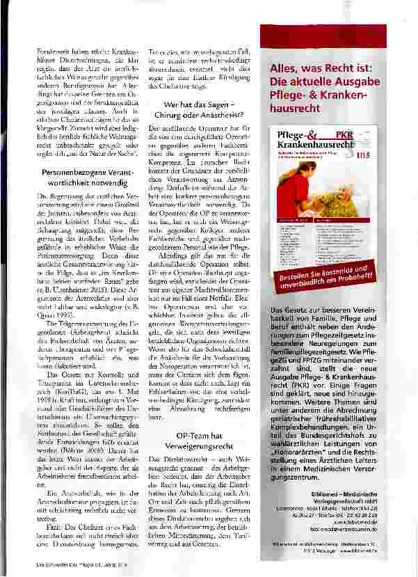 Vorschauseite 2: Notfallregeln im OP