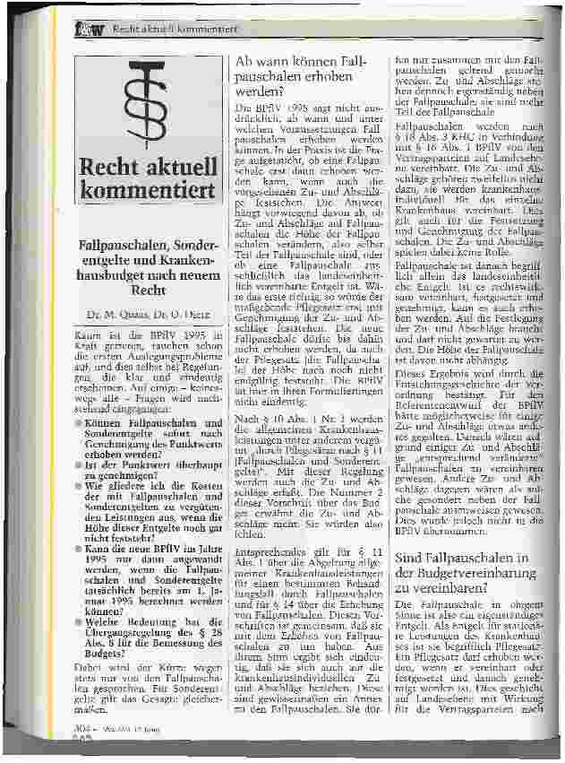 Vorschauseite 1: Fallpauschalen, Sonderentgelte und Krankenhausbudget nach neuem Recht