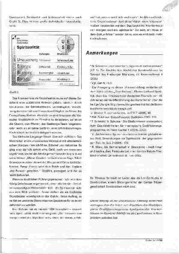 Vorschauseite 5: Qualitätskriterien auf dem Prüfstand. Zur Spiritualität kirchlicher Krankenhäuser