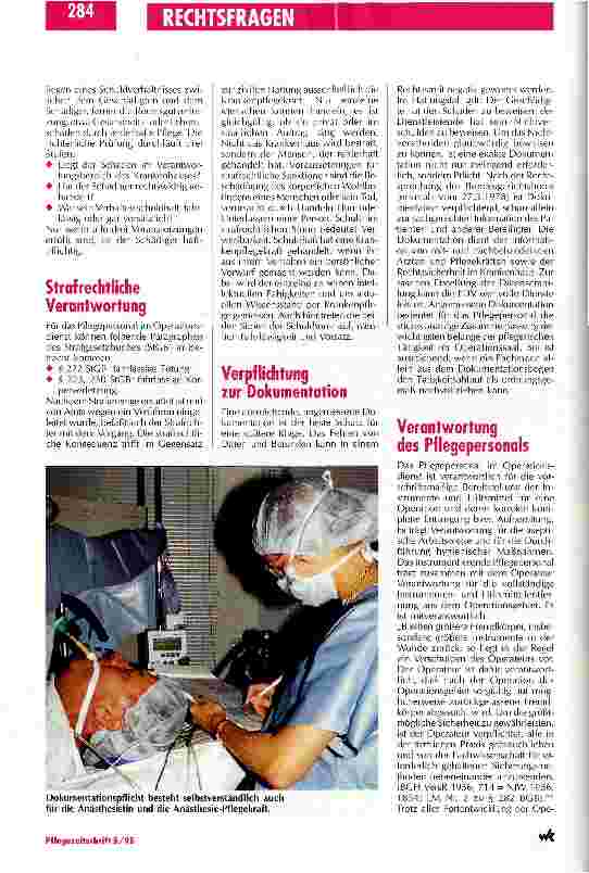 Vorschauseite 2: Rechtliche Aspekte der Arbeit im Operationsbereich