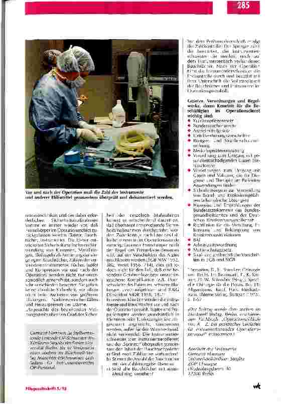 Vorschauseite 3: Rechtliche Aspekte der Arbeit im Operationsbereich