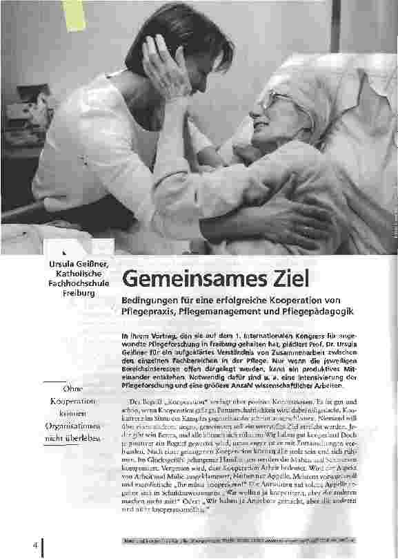 Vorschauseite 1: Gemeinsames Ziel