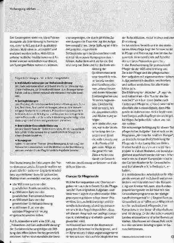 Vorschauseite 3: Vorbeugung stärken - Gesundheit erhaltenDas Bundespräventionsgesetz